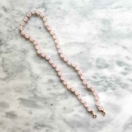 Eye of the Cat Rose Quartz Collar